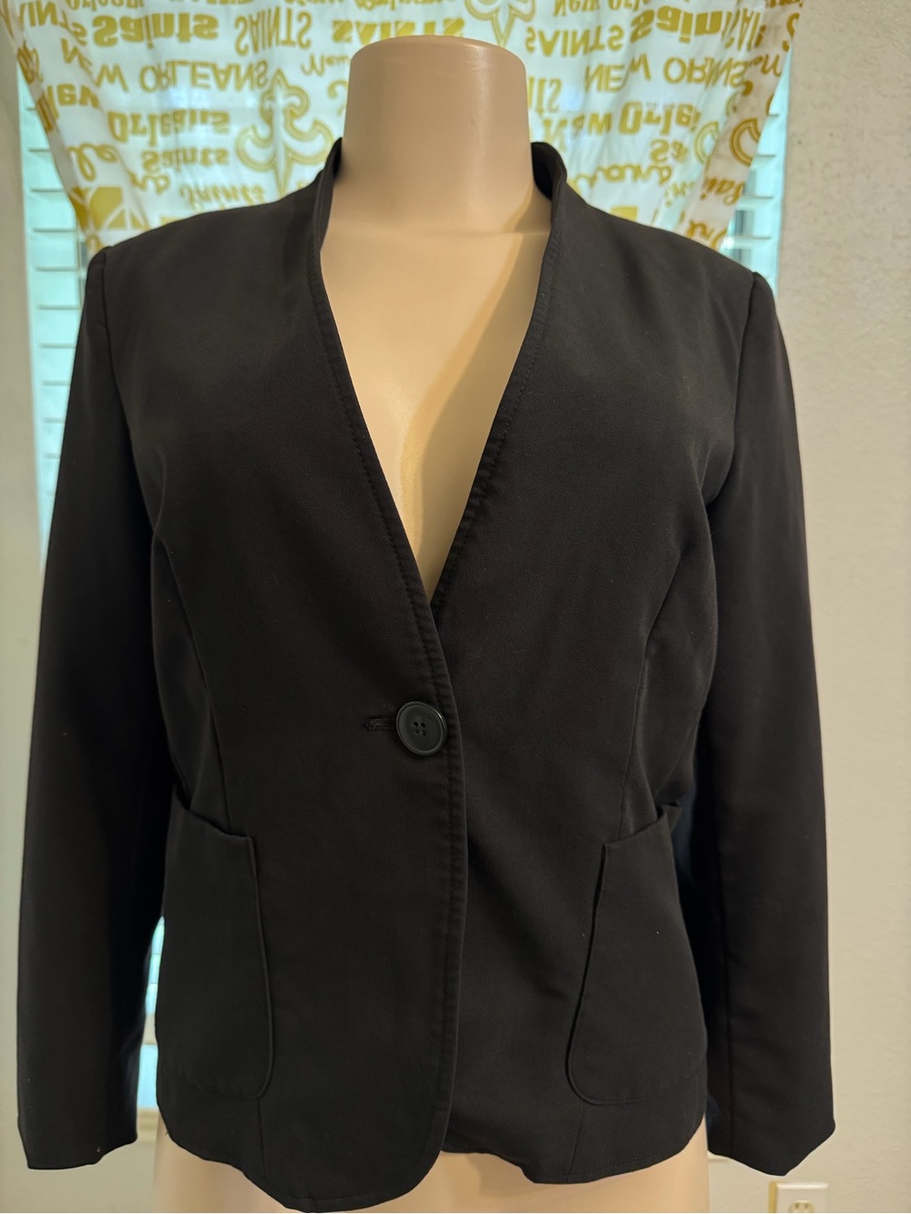 Coldwater Creek Black Single-Button Women's Blazer